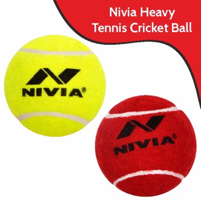Nivia Heavy Tennis Cricket Ball Hard Trainingsball Indoor Outdoor Training
