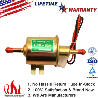 #ad Low Pressure 12V Electric Fuel Pump 2.5 4 psi Universal Gasoline Diesel HEP 02A $15.59