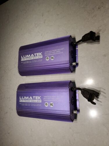 Zwei Lumatek Professional 1000w 120/240V luftgekühlte dimmbare elektronische Vorschaltgeräte - Bild 1 von 6