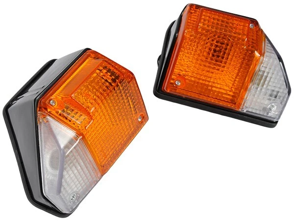 Toyota Land Cruiser 70 Series Right & Left Orange Clear Corner Blinker Light Set - Image 4 of 4