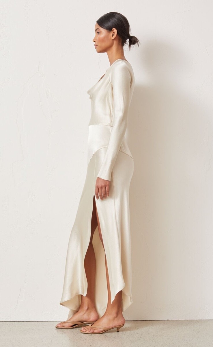 bec and bridge frederic asymmetric midi dress Frances Blue One Shoulder Dress RENTAL – Olivia Rubin main image 1