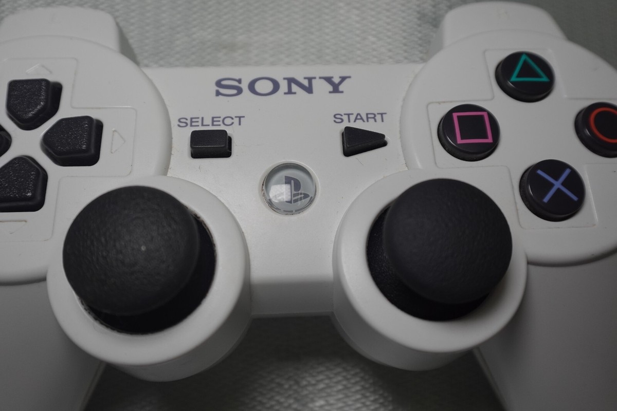 Used Official PS3 DUALSHOCK 3 Wireless Controller CECHZC2J White