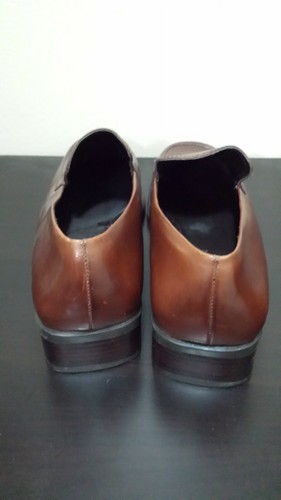 Enzo Angiolini braune flache Leder Oxford Penny Loafer Sandalen Schuhe ~ 9,5 M3020 - Bild 3 von 7