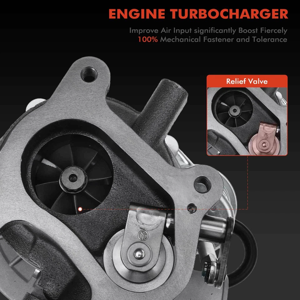 Turbocompresor para Ford Ranger 1999-2006 Courier Mazda B2500 Bravo 2,5 L RHF5 Foto 4 de 4