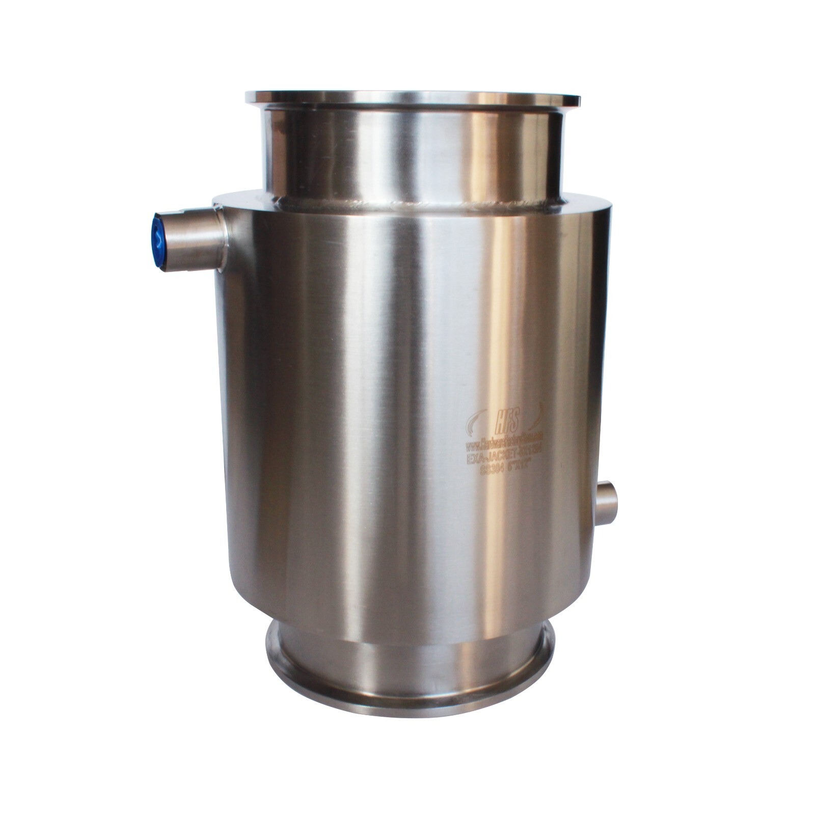Jacketed Sanitary Spool Tri Clamp 6" x 12" w/ (2) 1.5" TC Port SS304