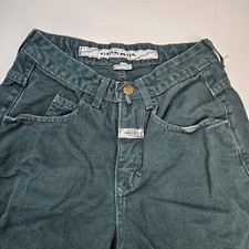 Vtg Marithe Francois Girbaud Pants Women's 1/2 24x31 Green High Rise Y2K USA