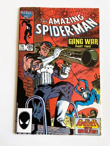 Amazing Spider-Man  #285  NM  Gang War Part 2  App of Punisher  1987