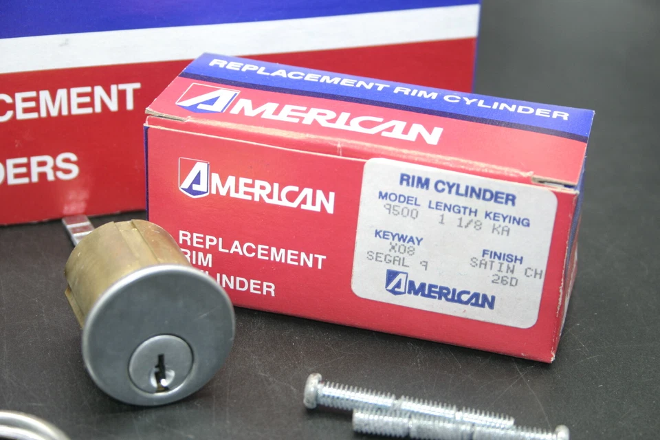 Lote de 10 American Lock 1-1/8" llanta cilindro llave X08 Segal ST CH 9500 DE COLECCIÓN EE. UU. Foto 2 de 4