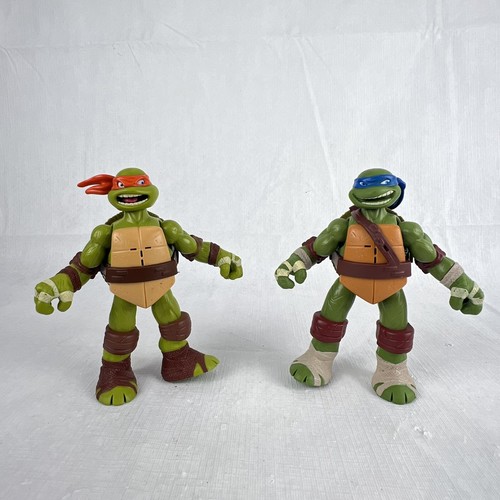 Teenage Mutant Ninja Turtle TMNT 4.5" Figure Leonardo Leo & Raphael