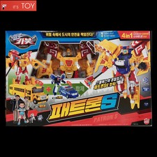 Hello Carbot PATRON S Skid School bus Police Car Rescue Transforming Robot Toy