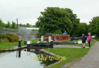 Photo 6x4 Narrowboat in Minworth Middle Lock, Birmingham Castle Vale Birm c2012