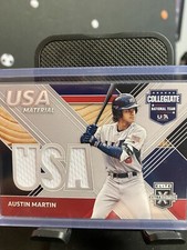 2020 Panini Elite Extra Edition - USA Baseball Material Black #USAM-AM Austin...