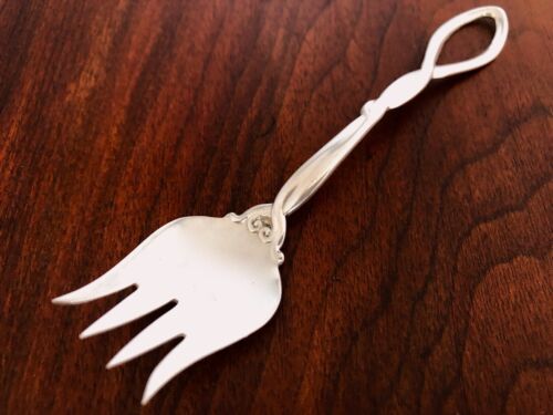 - FRANK M. WHITING STERLING SILVER ICE CREAM SPORK NATURALISTIC TENDRIL PATTERN - Picture 1 of 6