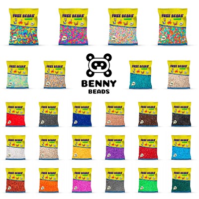Benny Beads Bügelperlen 1500pcs Ø 5 mm Midi viele Farben Perlen / DIY Fuse Beads