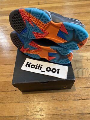 Nike Air Jordan 7 Retro 304775-016 Dark Grey TURQUOISE BLUE Total