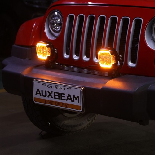 AUXBEAM 5” LED Trabajo Conducción Pod Luz Señal de Giro Lámpara DRL Punto Inundación Universal - Imagen 8 de 12