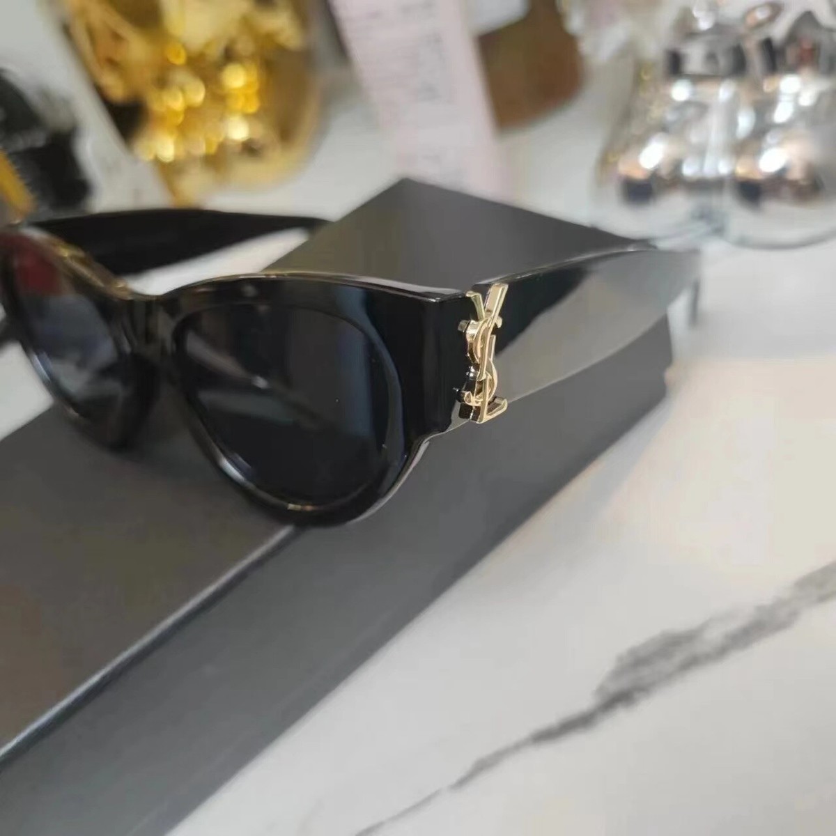 特別SALE❤️ 美品 イヴサンローラン サングラス キャットアイ ベッコウ Saint&Laurent SL Cat-eye Sunglasses Female Retro Fashion