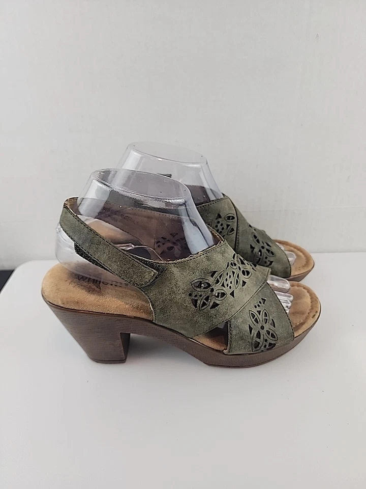 Zapato con cordones para mujer White Mountain Glennie verde oliva talla 8M Foto 2 de 4