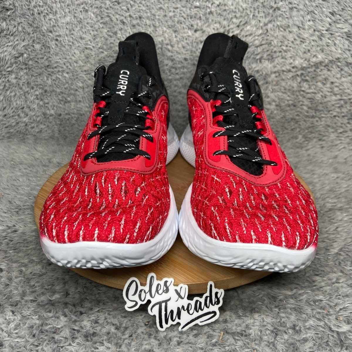 NEW Under Armour Curry Flow 9 Davidson PE Shoes 3025718-114 Size 12.5 Red Under Armour Men Curry Flow 9 Davidson College Red Shoes Sz  main image 3