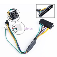 12" ATX Main 24-Pin to 6-Pin PSU Power Adapter Cable 18AWG for HP Z220/Z230