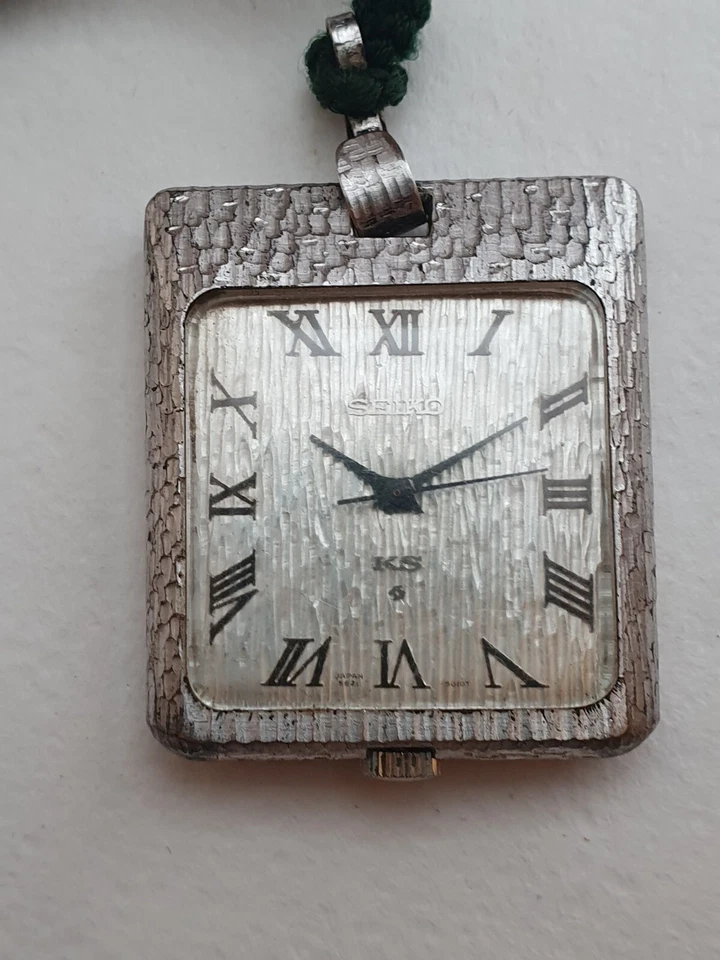 Very rare King Seiko Pocket/Necklace Silver Watch 5621-5010