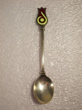 Alter Sammellöffel FLORIADE Niederlande emailliert 90er Silber 