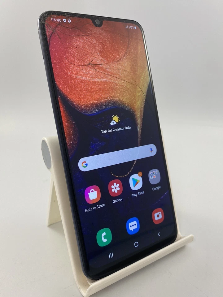 Samsung Galaxy A50 Black Unlocked 64GB 6.4" 25MP 4GB Android Smartphone Cracked - Image 4 of 4