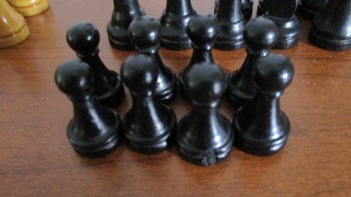 Schachfiguren aus Holz nur Spiel Ersatzteile - Bild 2 von 6