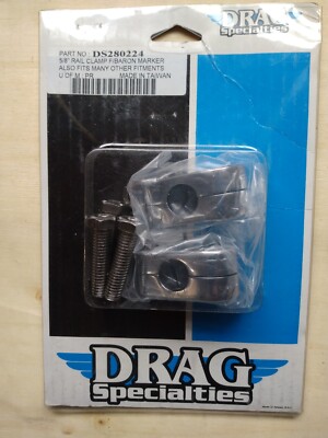 Drag Specialties 5/8'' Rail Clamp F/Baron Marker P/N DS-280224