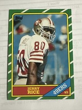 Vtg 1986 Topps #161 JERRY RICE RC SF 49ers Raiders Miss Valley WR NFL HOF NM/Mt