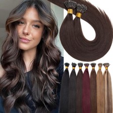 Nano Ring Tip Real Remy Human Hair Extensions Nano Tips Beads THICK 50g/pack USA