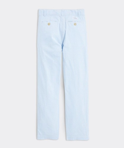 NWT Vineyard Vines Seersucker Breaker Pants Bayside Blue Youth 14 - Picture 3 of 3