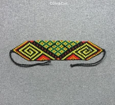 Embera Chami beaded Bracelet by women of the Colombian indigenous tribe 3112