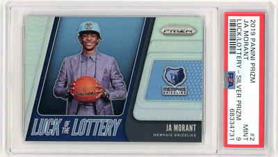 PSA10 2019プリズム ジャモラント ラックオブザロッタリー シルバー PSA10 Ja Morant 2019-20 Panini Prizm Luck of the Lottery Silver RC