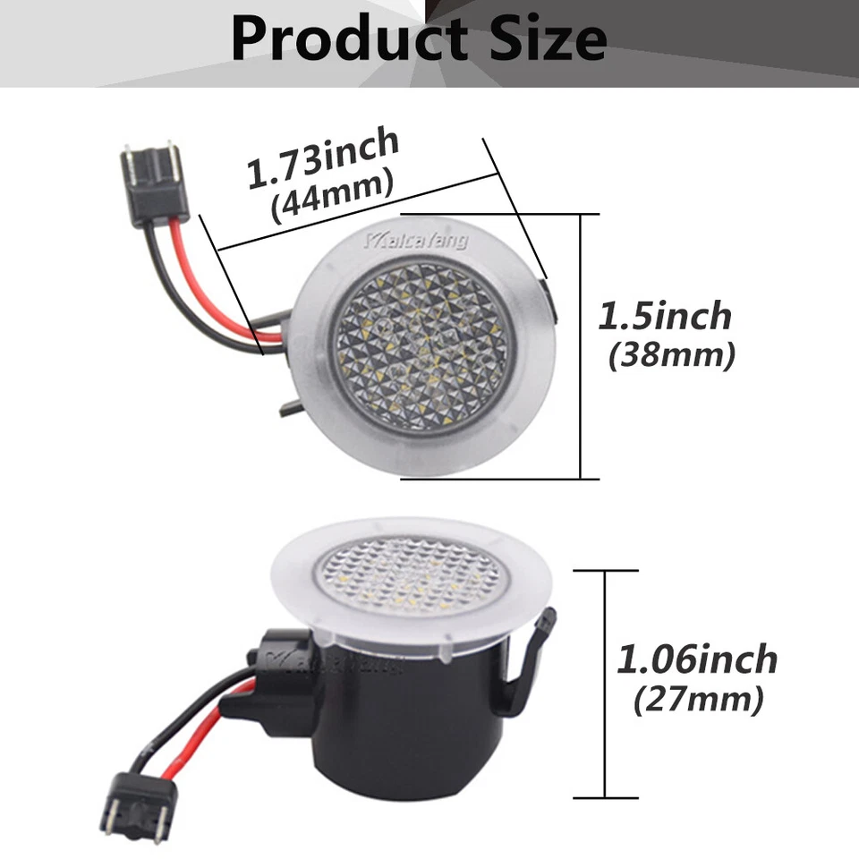 Luz LED de charco de espejo retrovisor lateral para Volvo XC60 2009-2013 2014 2015 2016 2017 Foto 4 de 4