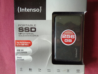 Intenso Portable SSD 1,8 External Solid State Drive 256 GB USB 3,0 Superspeed