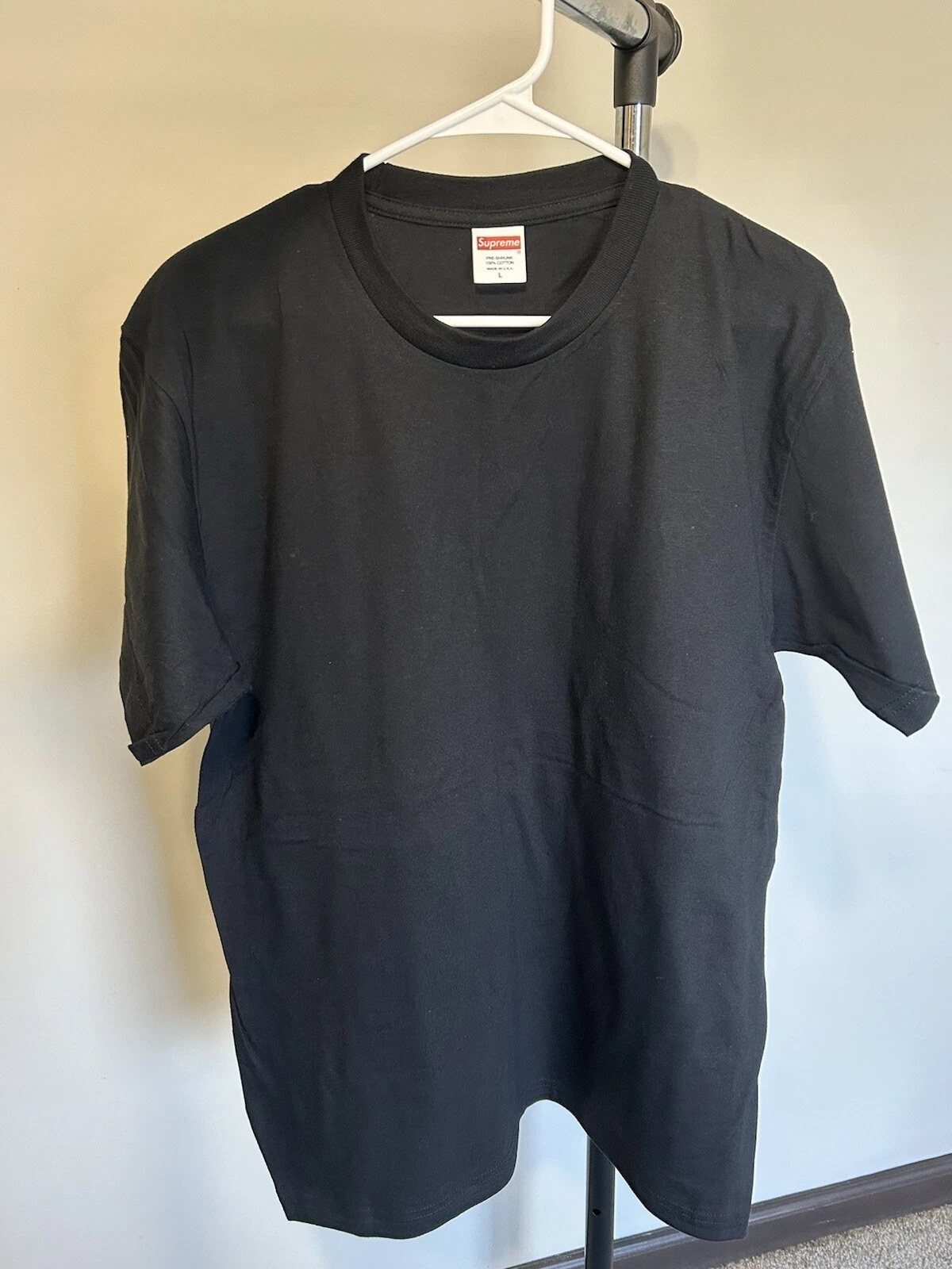 T shirt blanc SUPREME taille:L noir