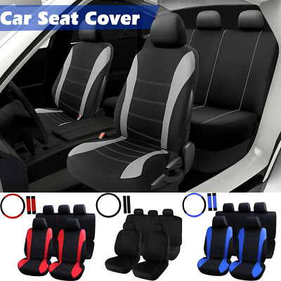 For Chevrolet Full Set Car Seat Cover Protector Cloth Front Rear Cushion 11PCS