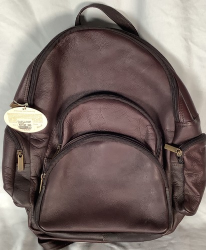 Leather Backpack Brown 