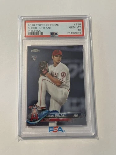 PSA 10 SHOHEI OHTANI 2018 Topps Chrome  150 Pitching Angels Rookie Card GEM MINT