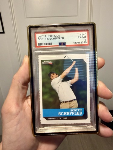2017 Sports Illustrated for Kids Scottie Scheffler #640 Rookie (RC) PSA 6