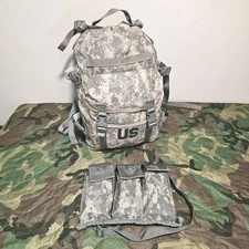US ACU 3 DAY ASSAULT PACK MOLLE II AND BANDOLEER COMBO NO STIFFENER 