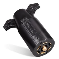  7 Pin Trailer Plug 7 Way Round RV Style Flat Blade Trailer Light Wiring 