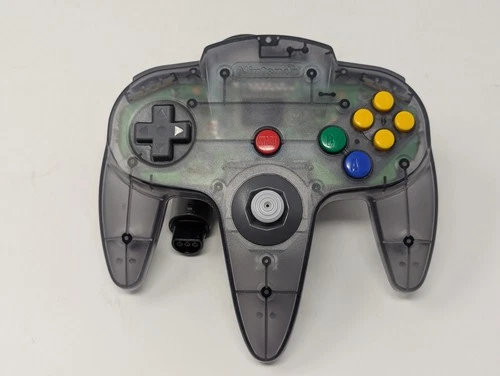 Nintendo 64 N64 Funtastic Smoke Black Controller – OEM – Authentic