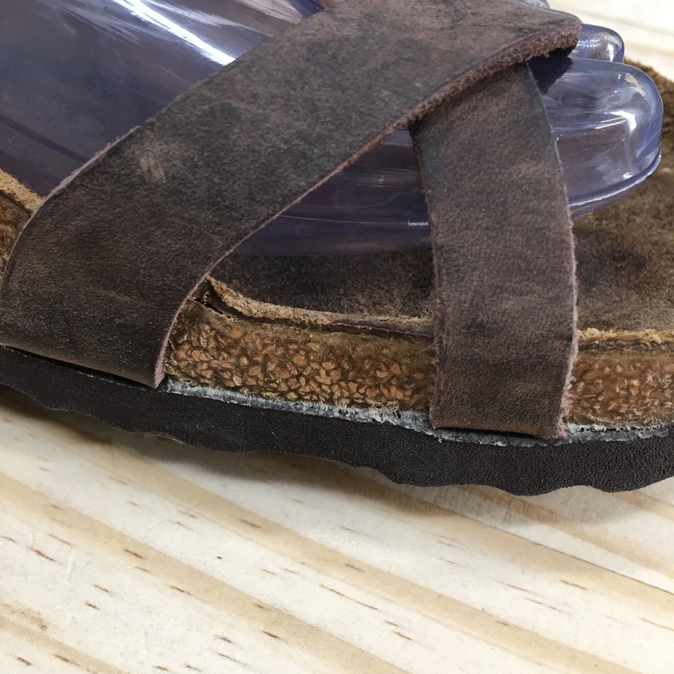 Sandalias Birkenstock Mujer 37 Mayari Informales Sin Cordones Chanclas Cuero Marrón Foto 4 de 4