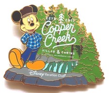 Walt Disney World DVC pin: Mickey at Copper Creek Villas and Cabins