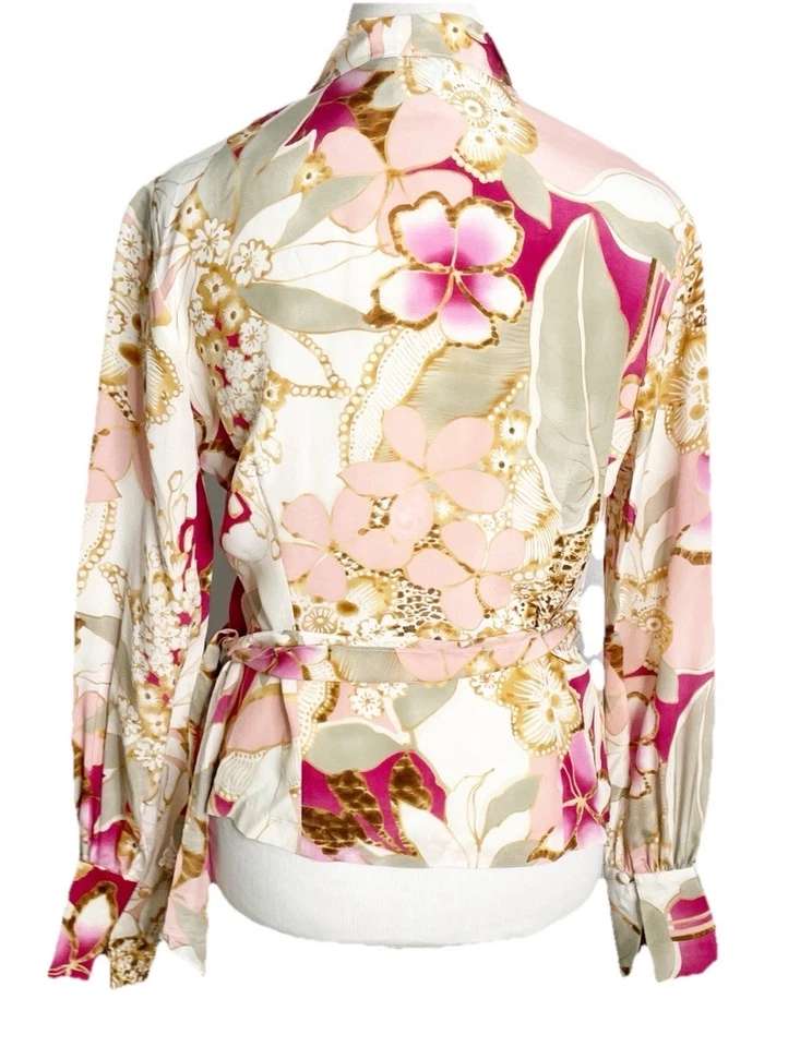 Винтажный 90-х Spiegel цветочный надежном блузка верхний богемное Cottagecore романтическая фея размер 8 новый с Ярлыками - Изображение 3 из 4