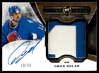 2015-16 UD The Cup Limited Logos Auto Patch /50 Owen Nolan Auto #LL-ON