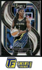 2025 Panini Select WNBA #154 Myisha Hines-Allen White Prizms #/99