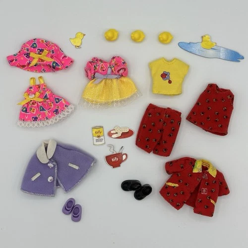 Vintage Barbie Kelly 1997 Fashion Avenue Ladybug and Pink Sets